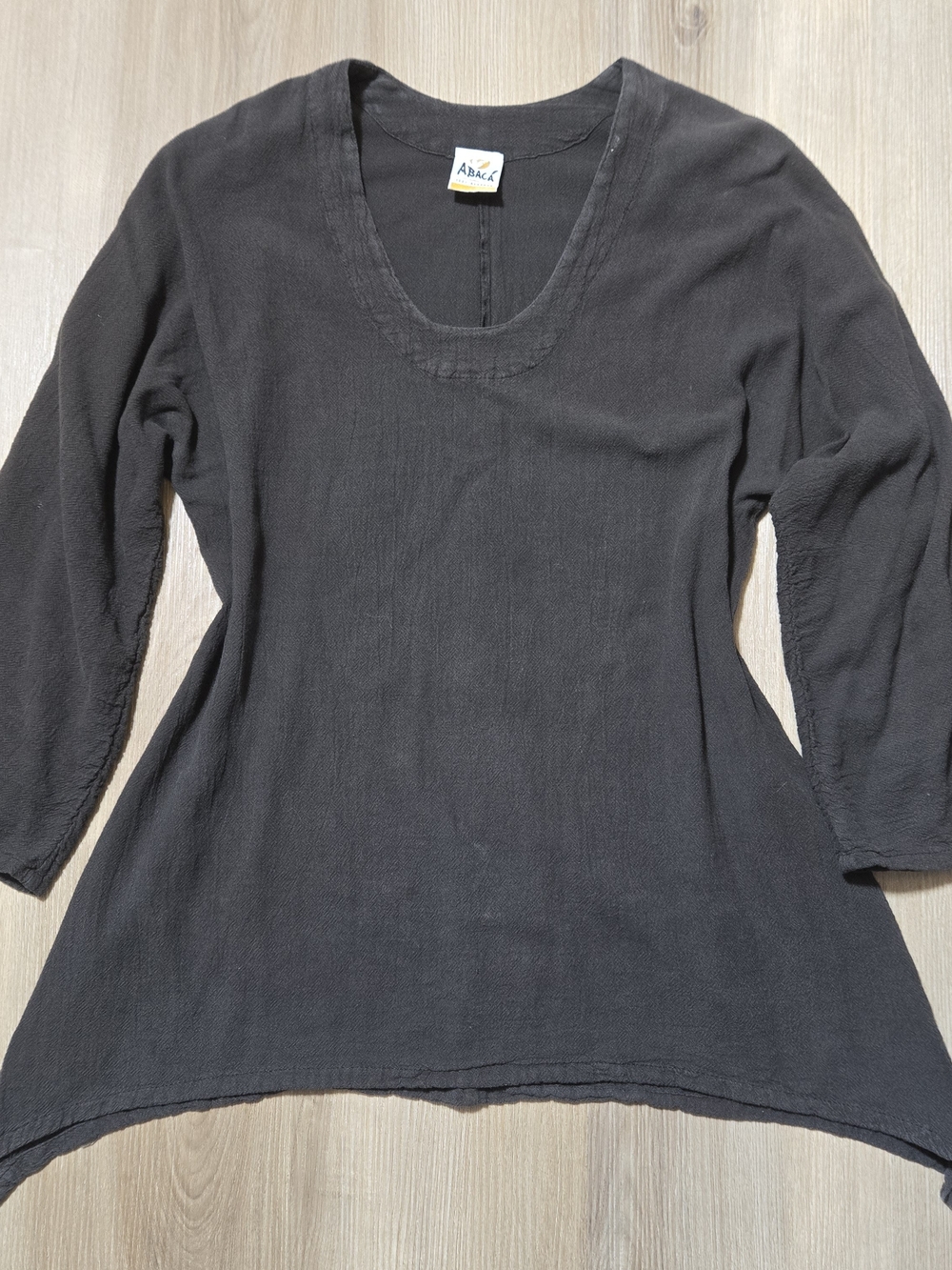 Vintage Boho Scoop Neck Tunic Top